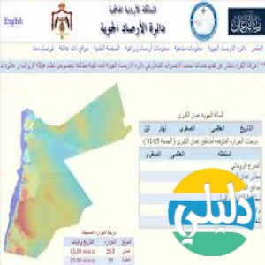 الدليل العربي-مواقع اخرى-غير مصنفة-دائره الارصاد الاردنيه  .